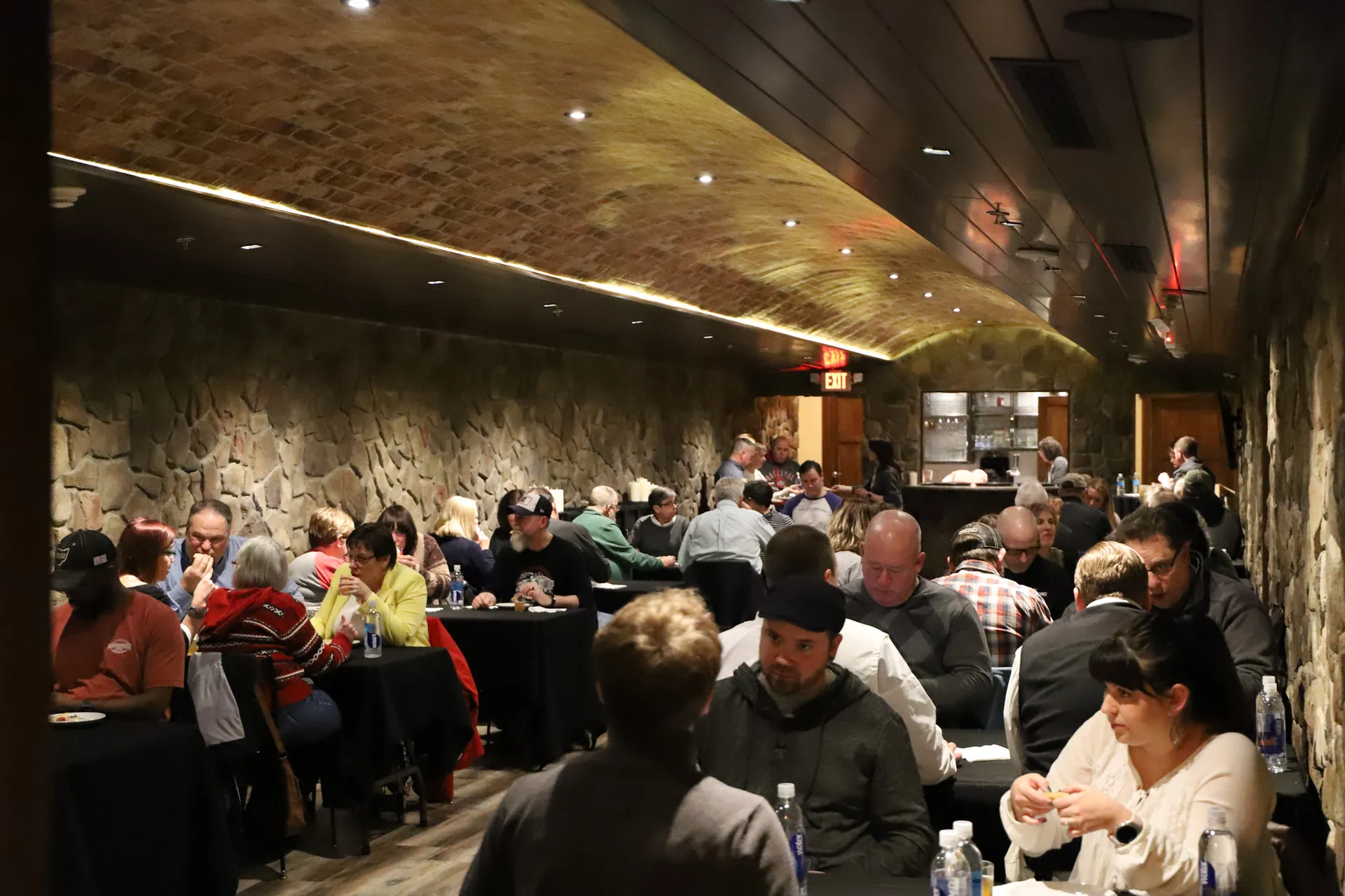 Full capacity event with guests at Bella Vino Events in Downtown Bellefontaine